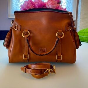 Camel Dooney and Bourke Florentine Satchel